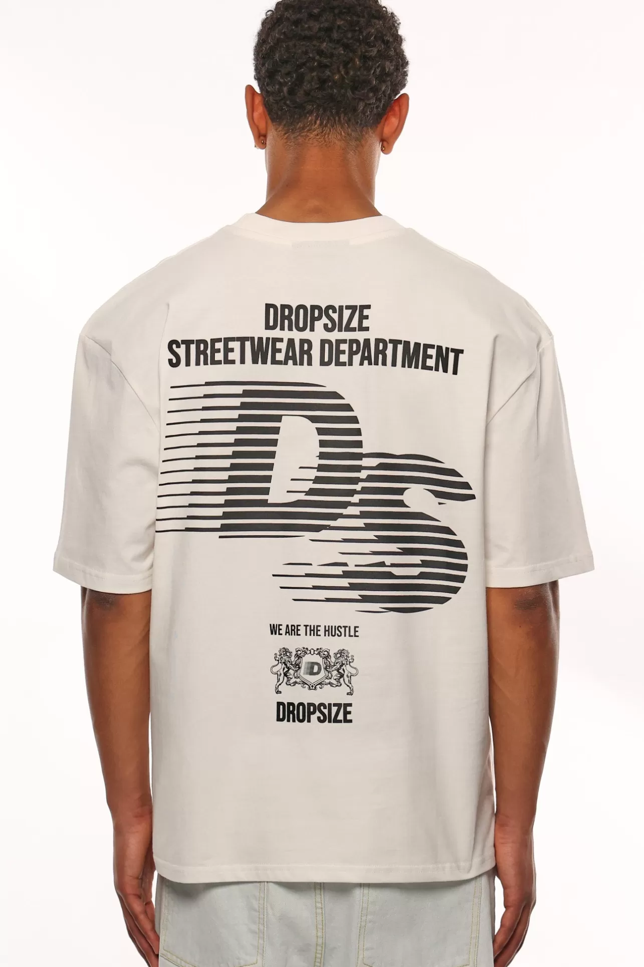 Dropsize HEAVY OVERSIZE STREETWEAR DEPARTMENT T-SHIRT CREAM WHITE* T Shirt