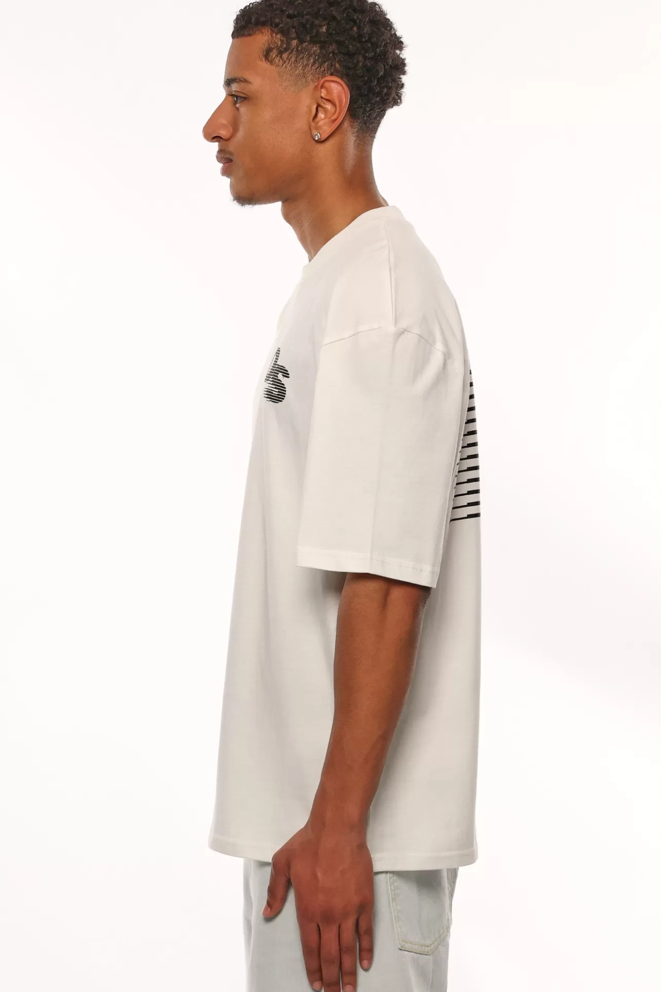 Dropsize HEAVY OVERSIZE STREETWEAR DEPARTMENT T-SHIRT CREAM WHITE* T Shirt
