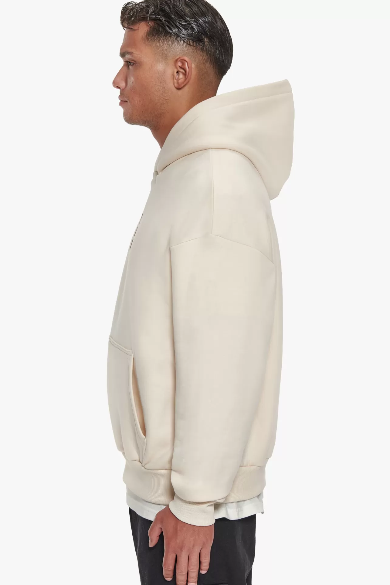 Dropsize HEAVY OVERSIZE TRIPLE LOGO HOODIE COCONUT MILK* Hoodie