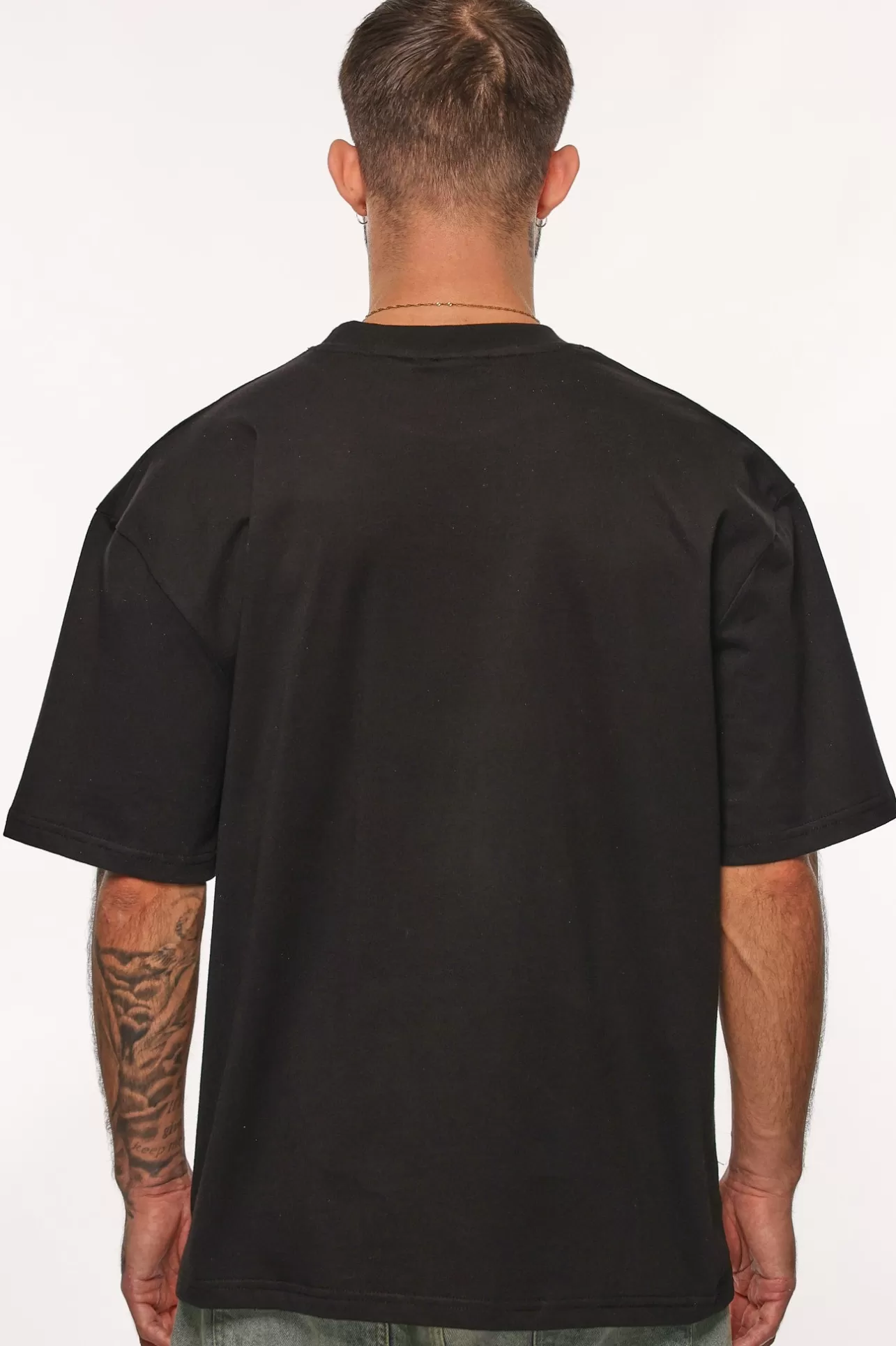 Dropsize HEAVY OVERSIZE T-SHIRT BLACK/NEON* T Shirt