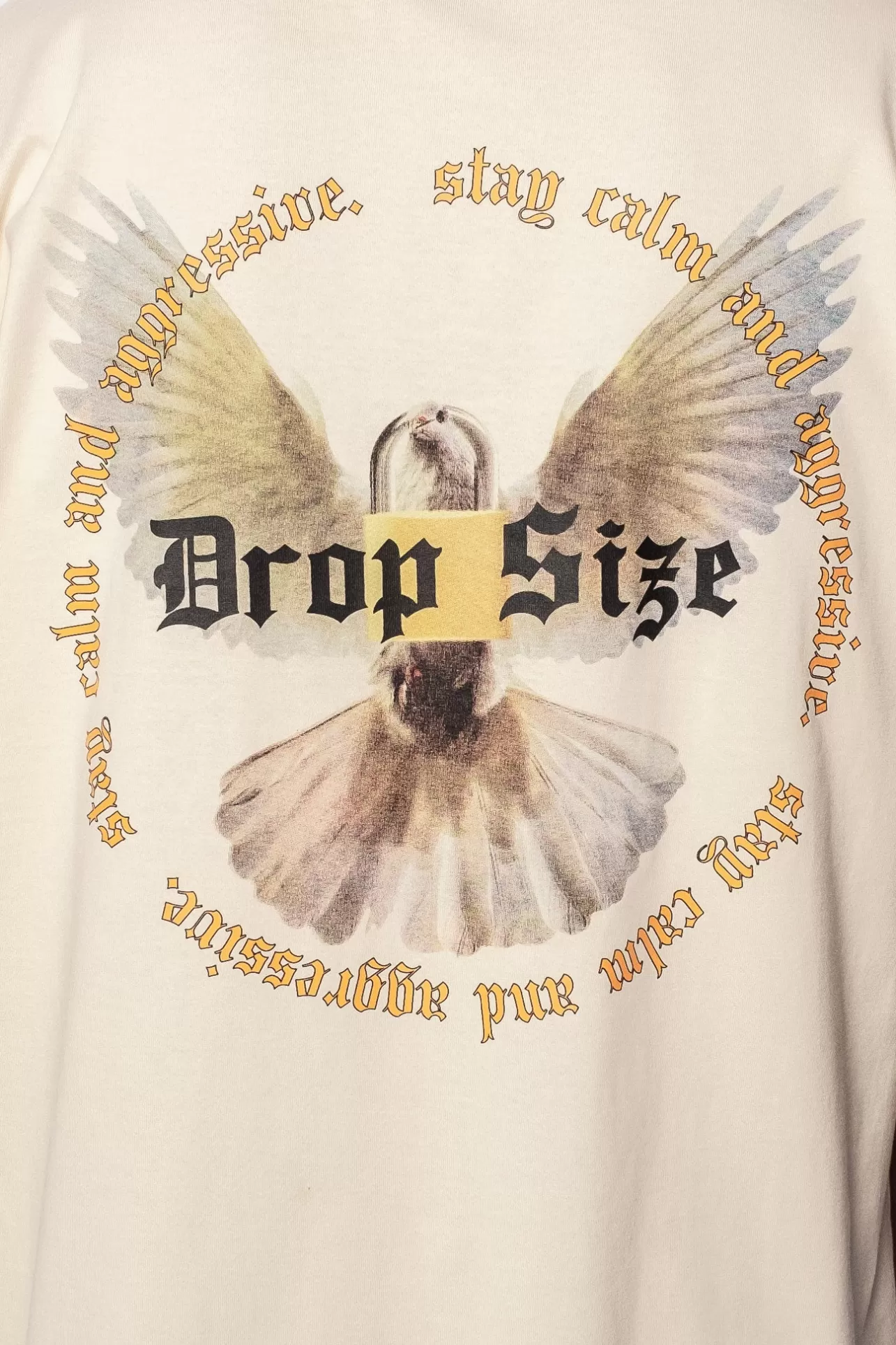 Dropsize HEAVY OVERSIZE WHITE DOVE 2.0 T-SHIRT COCONUT MILK* T Shirt