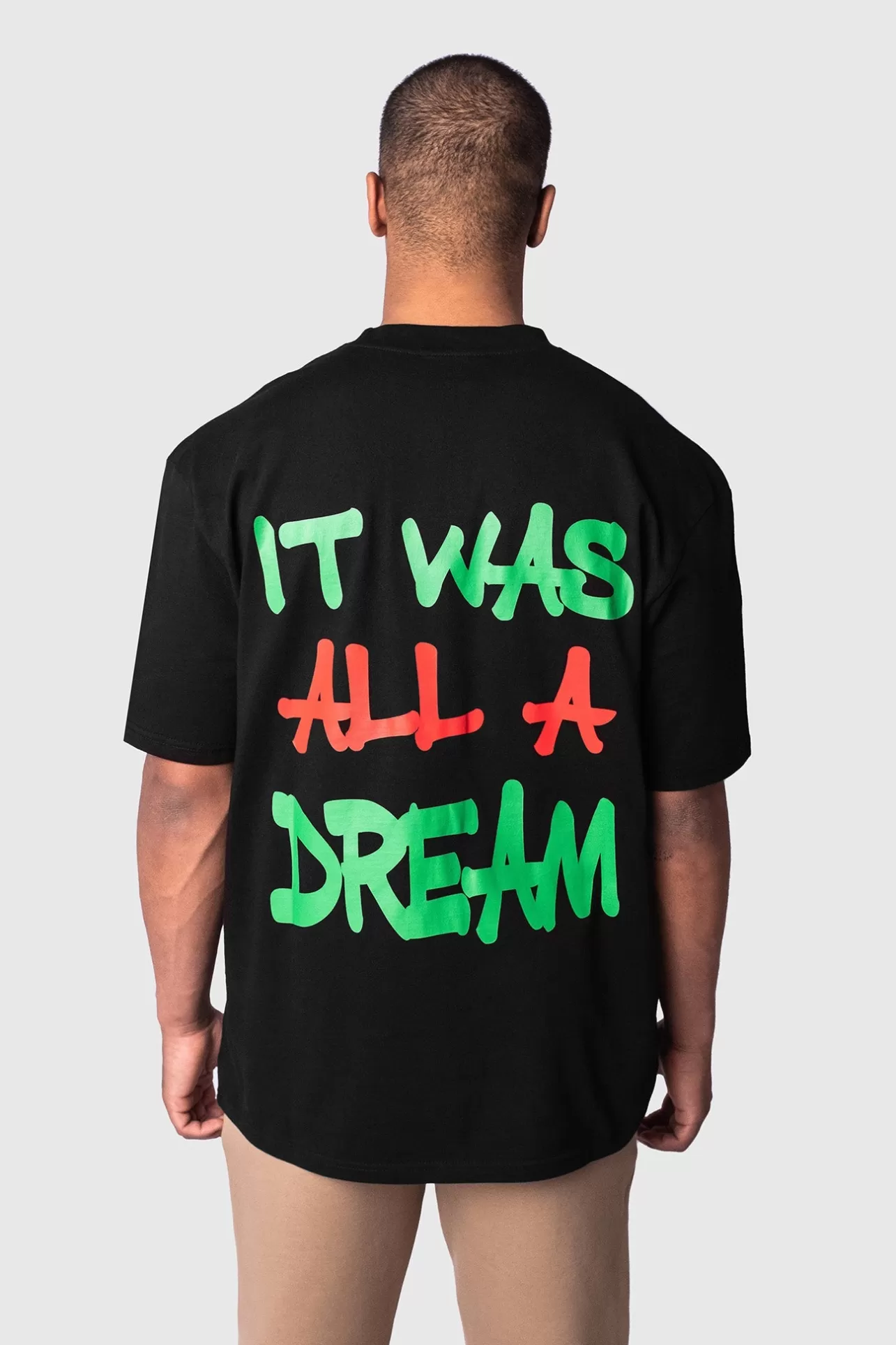 Dropsize HEAVY OVERSIZED DREAM T-SHIRT BLACK* T Shirt