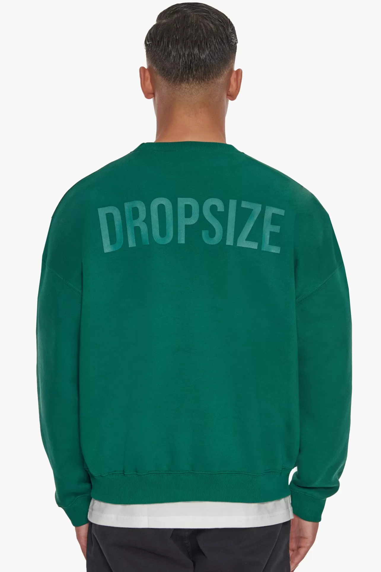 Dropsize HEAVY OVERSIZED HD PRINT SWEATER GREEN* Sweater