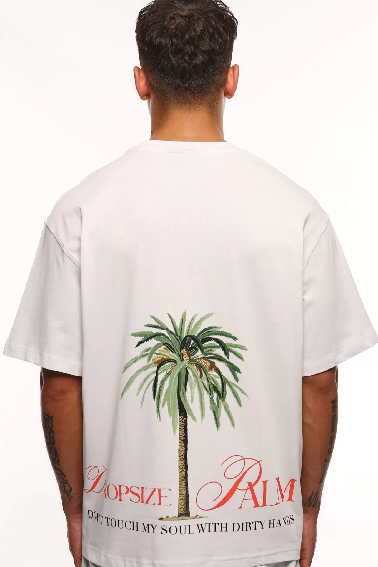Dropsize HEAVY PALM T-SHIRT WHITE* T Shirt