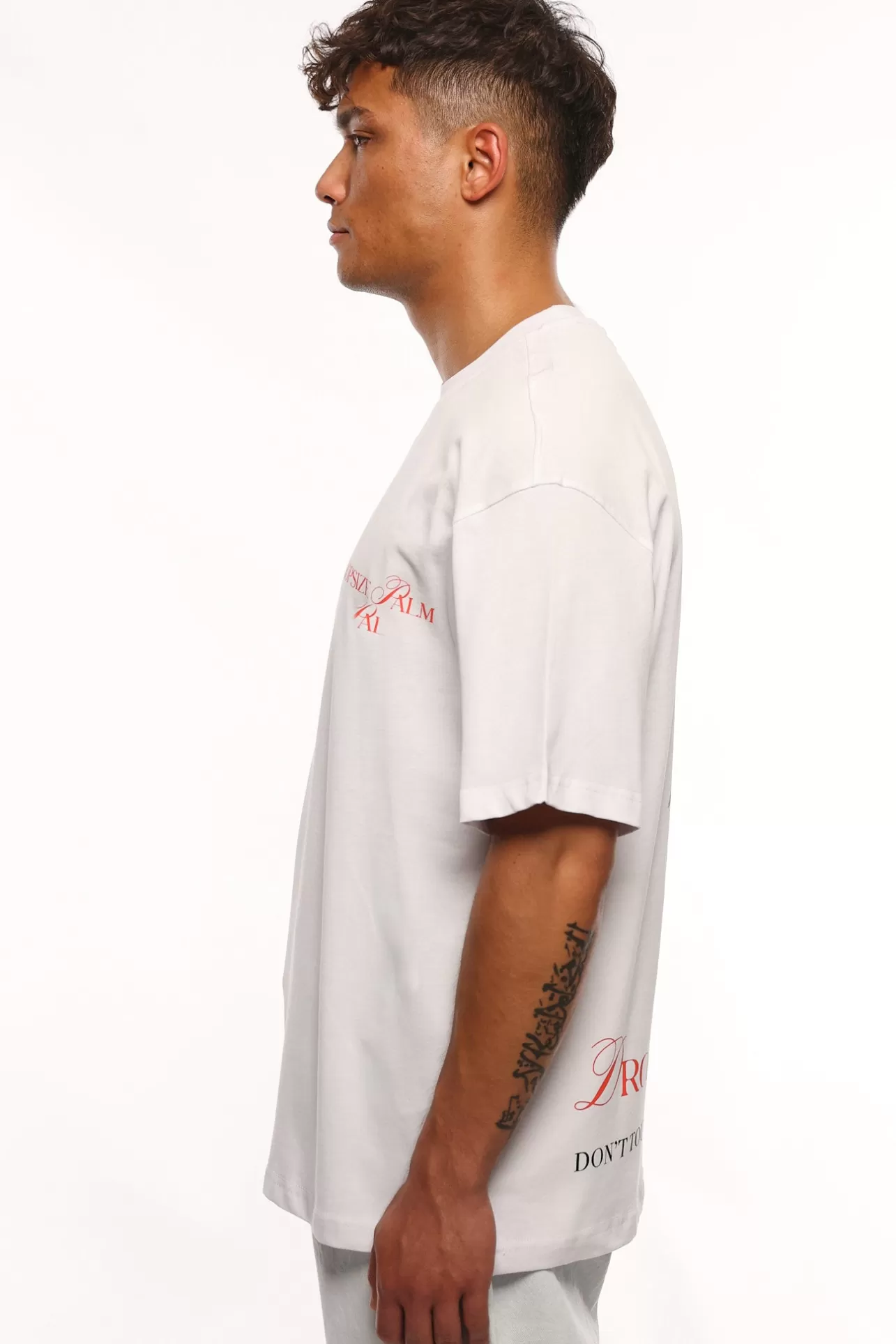 Dropsize HEAVY PALM T-SHIRT WHITE* T Shirt