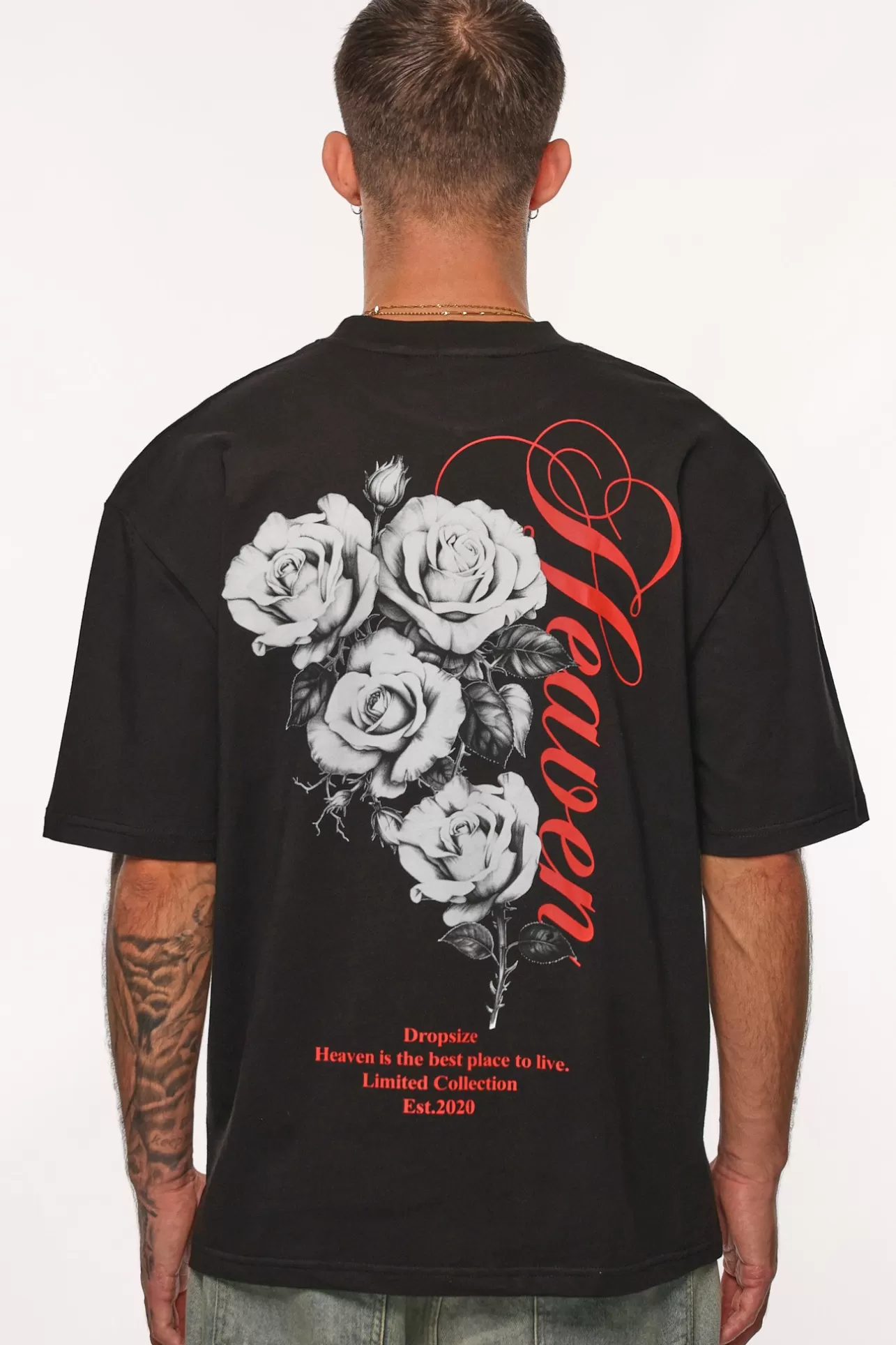 Dropsize HEAVY PLACE TO LIVE T-SHIRT BLACK* T Shirt