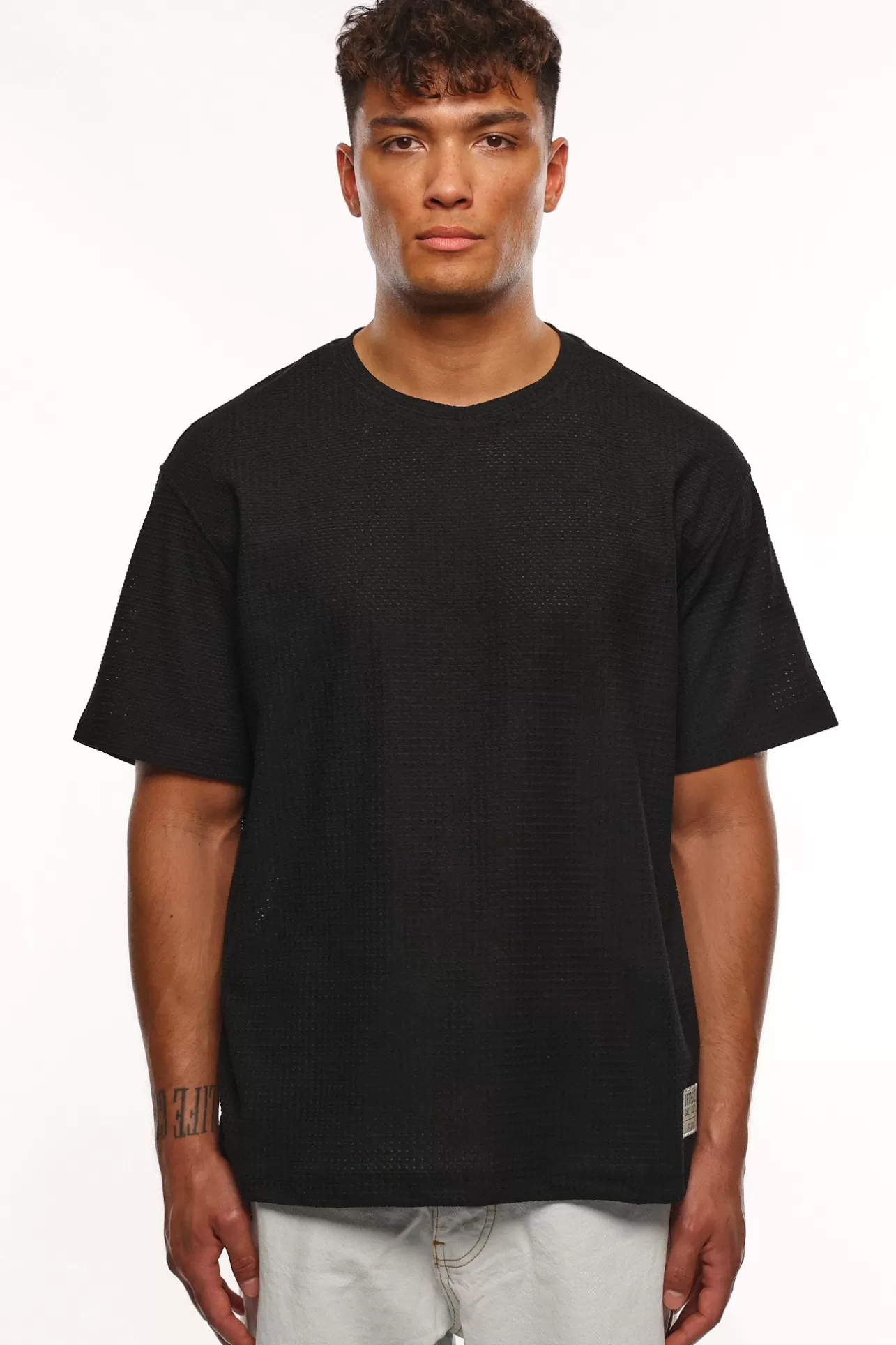 Dropsize HEAVY RIB T-SHIRT BLACK* T Shirt