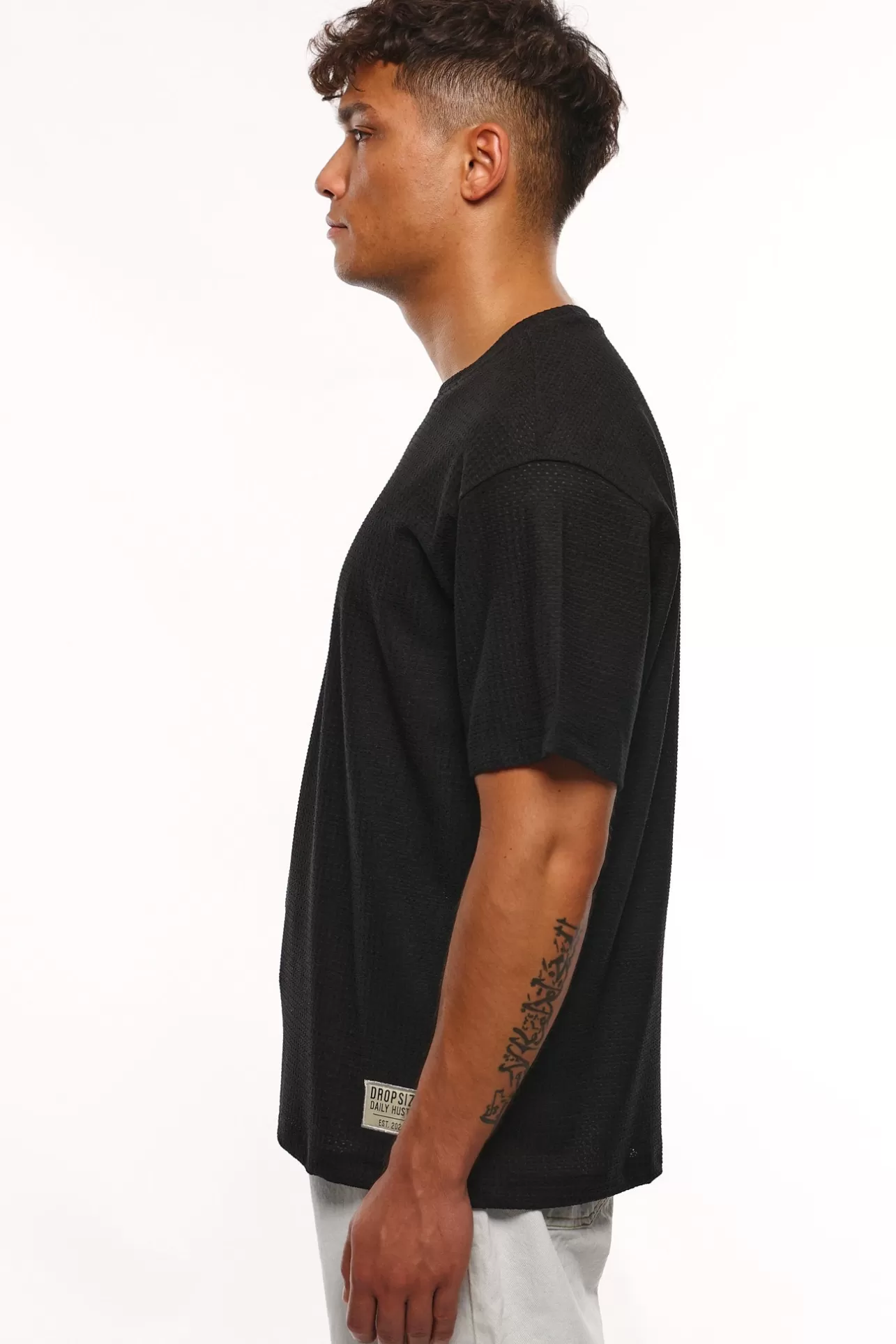 Dropsize HEAVY RIB T-SHIRT BLACK* T Shirt