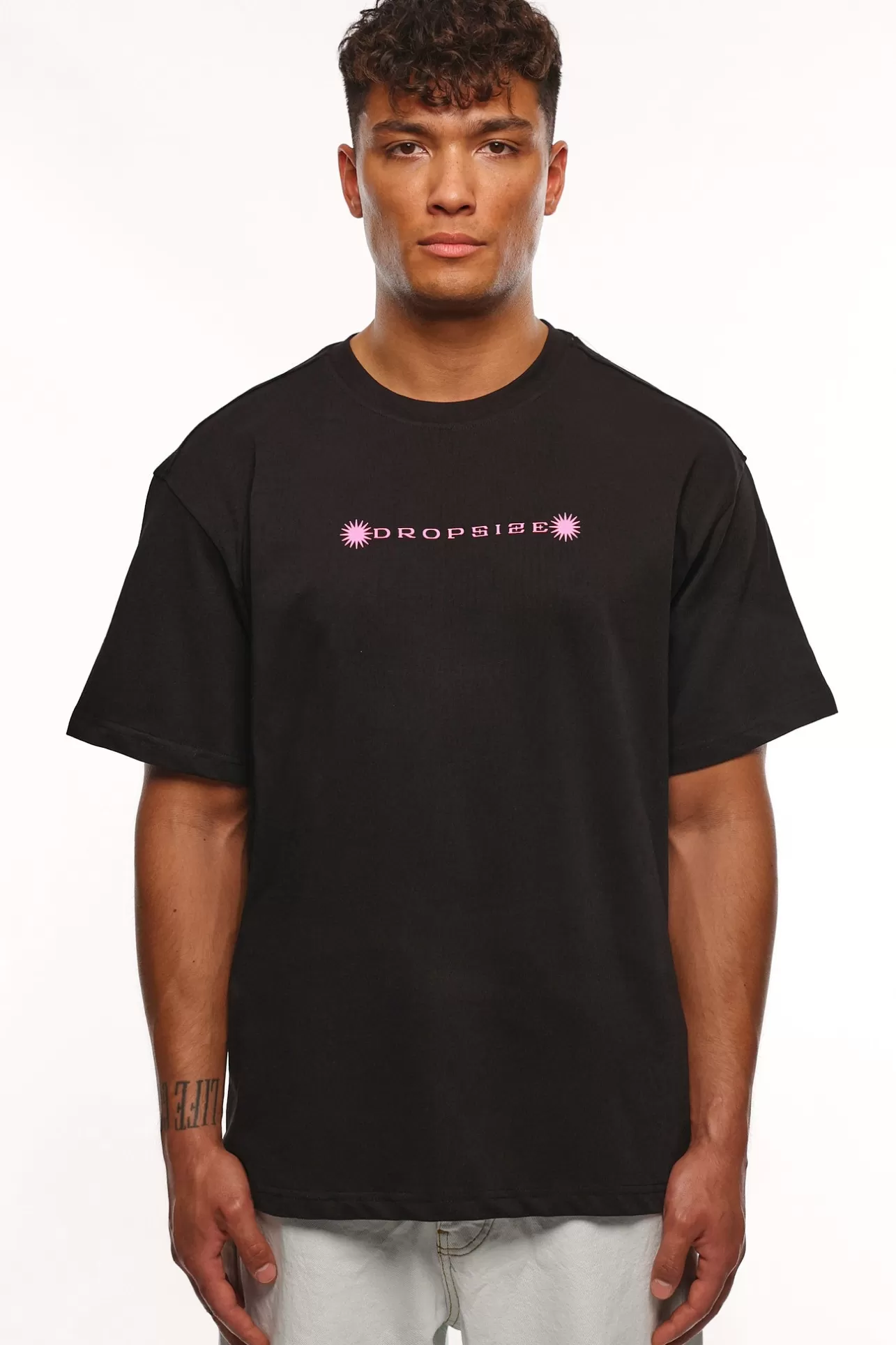 Dropsize HEAVY SKULL LOGO T-SHIRT BLACK* T Shirt
