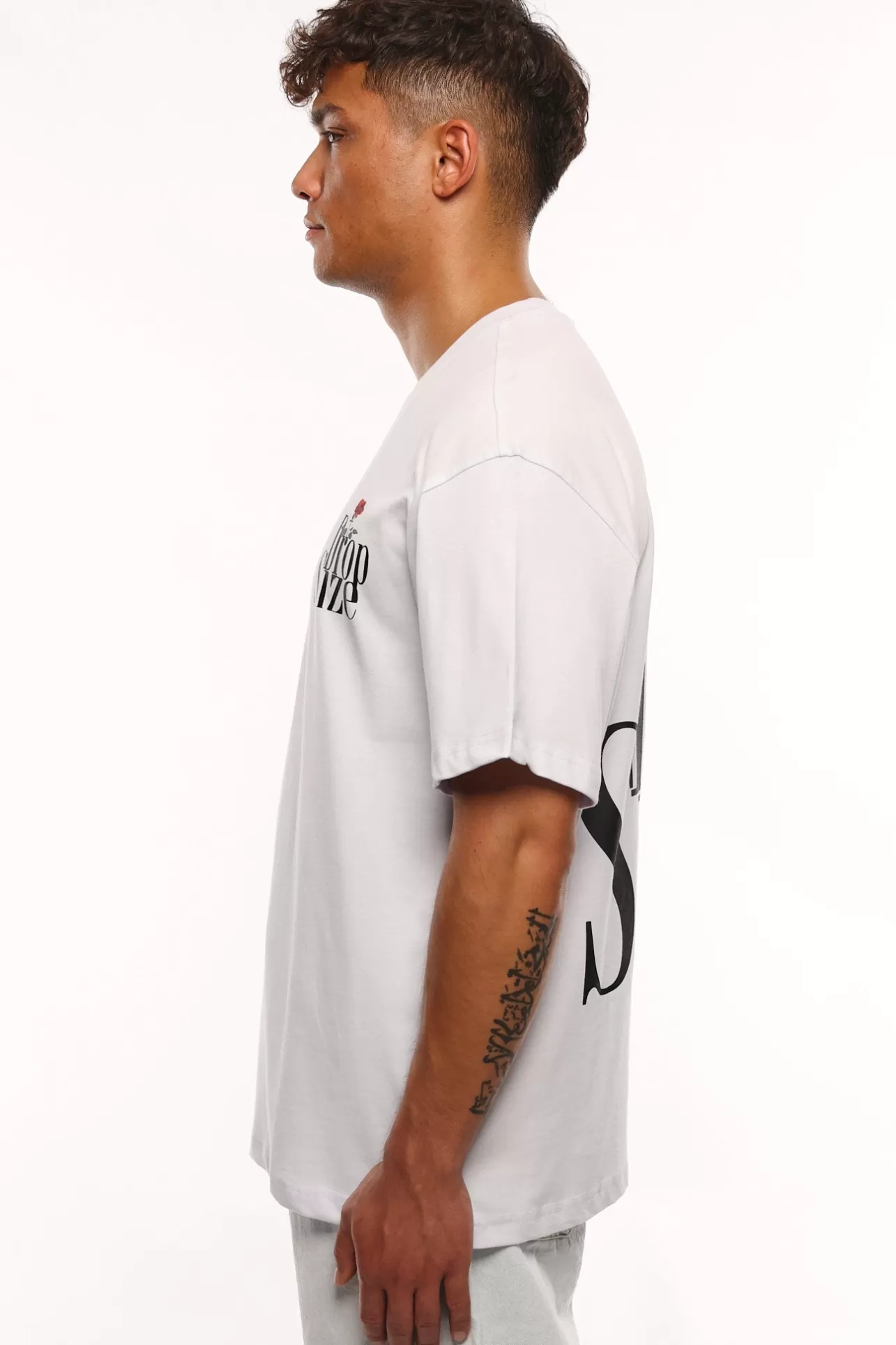 Dropsize HEAVY THE CATCH T-SHIRT WHITE* T Shirt