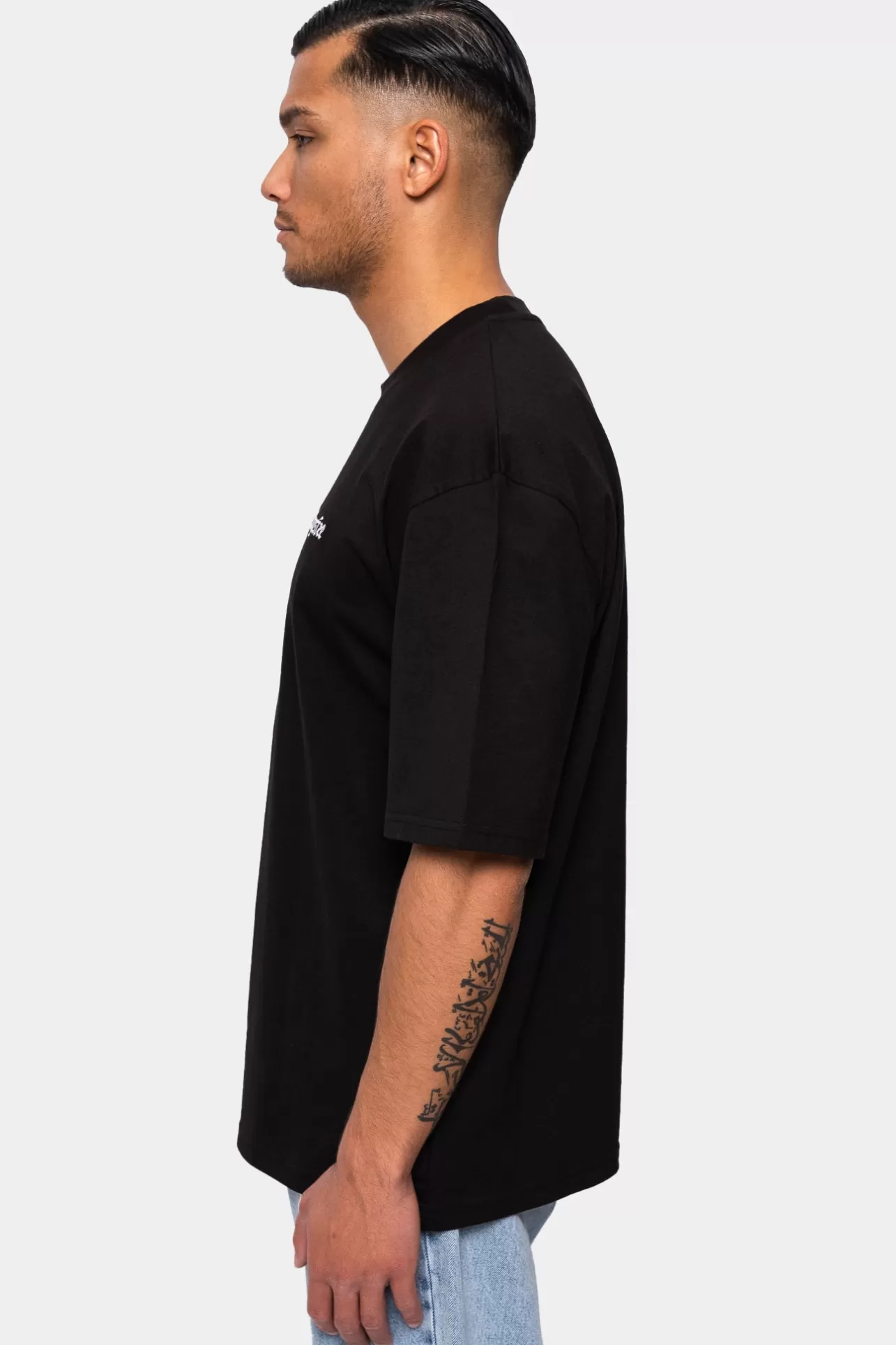 Dropsize HEAVY V2 EMBO T-SHIRT BLACK* T Shirt