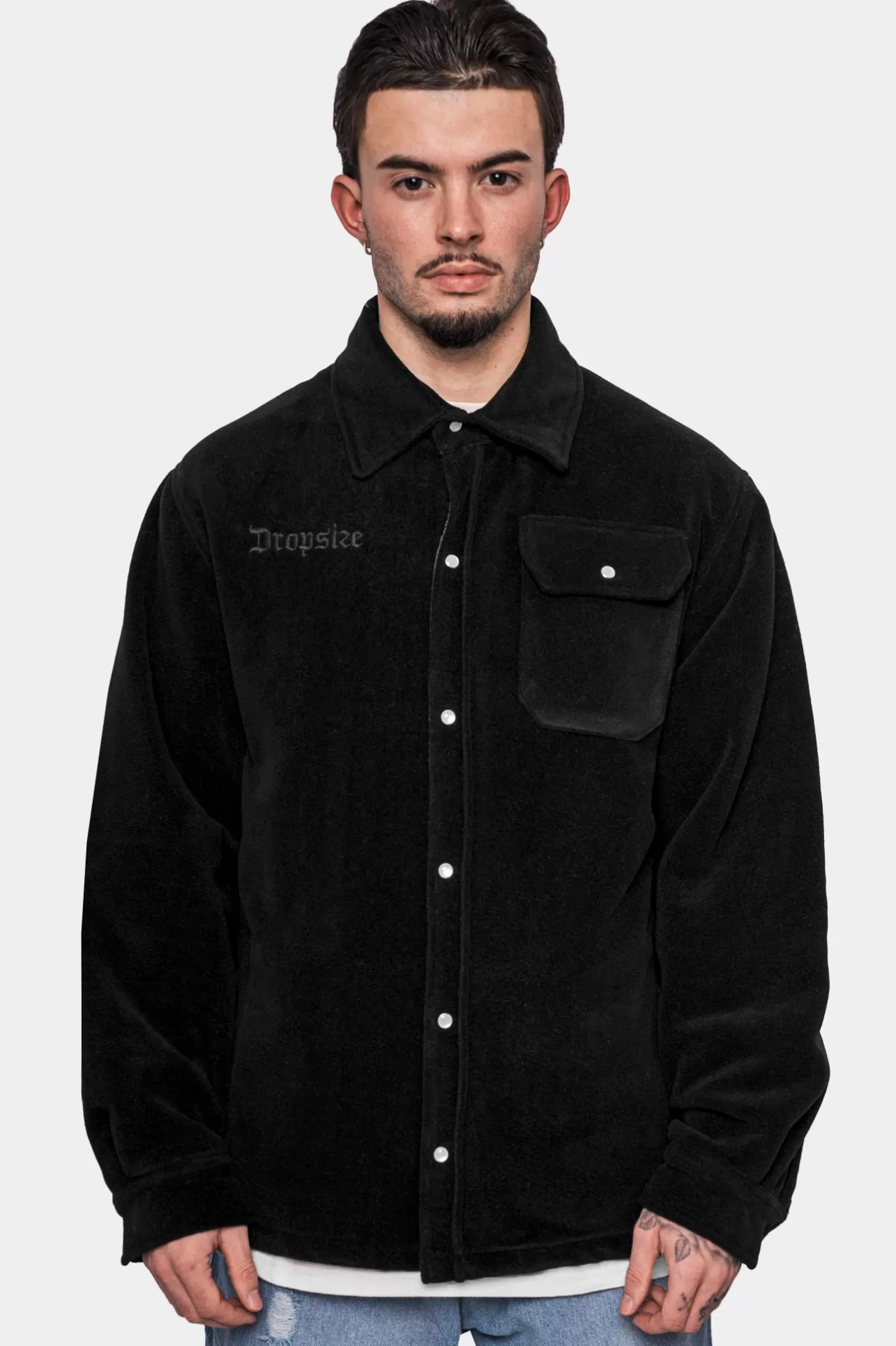 Dropsize HEAVY V2 FLEECE JACKET BLACK* Jackets