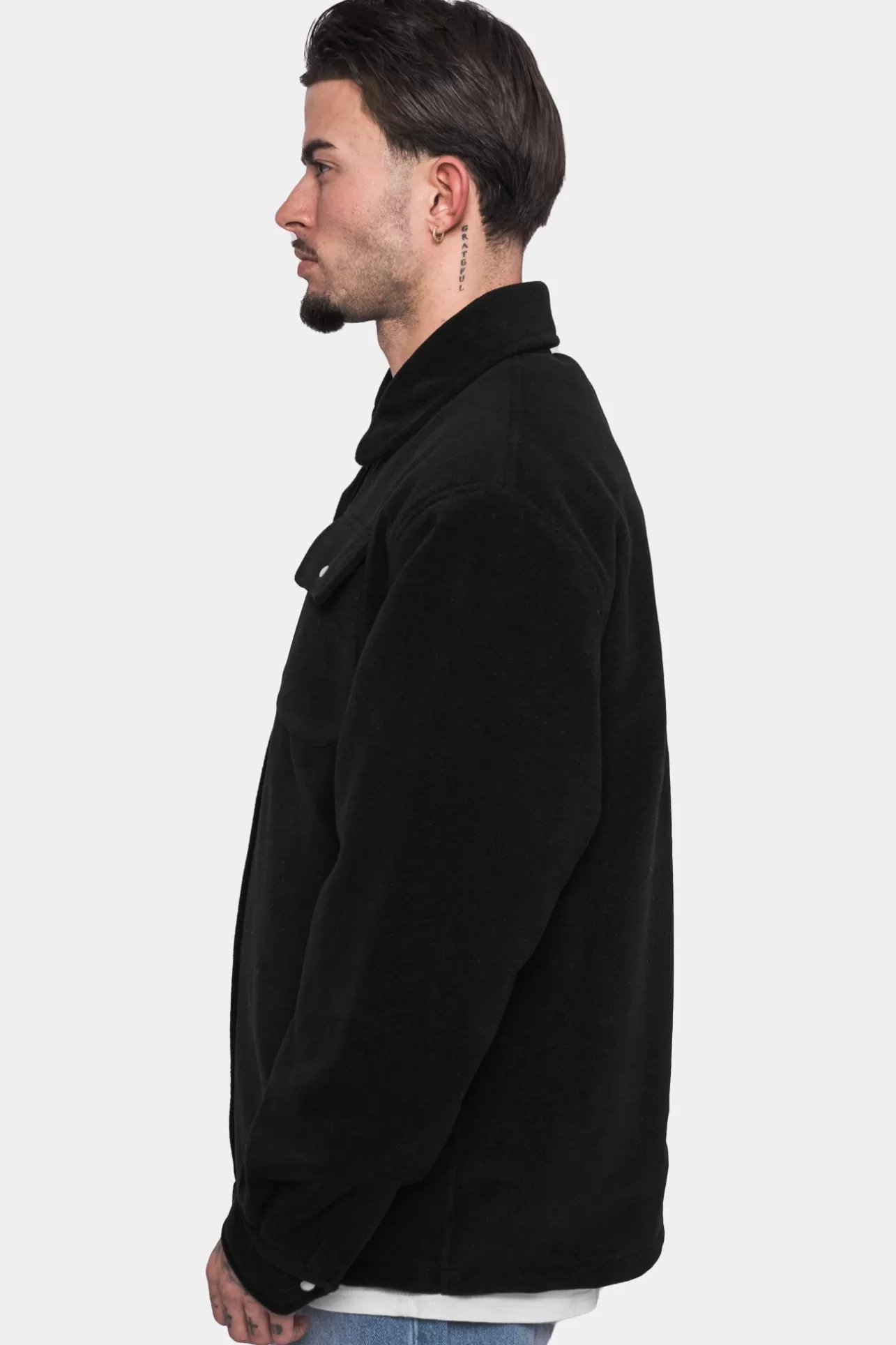 Dropsize HEAVY V2 FLEECE JACKET BLACK* Jackets