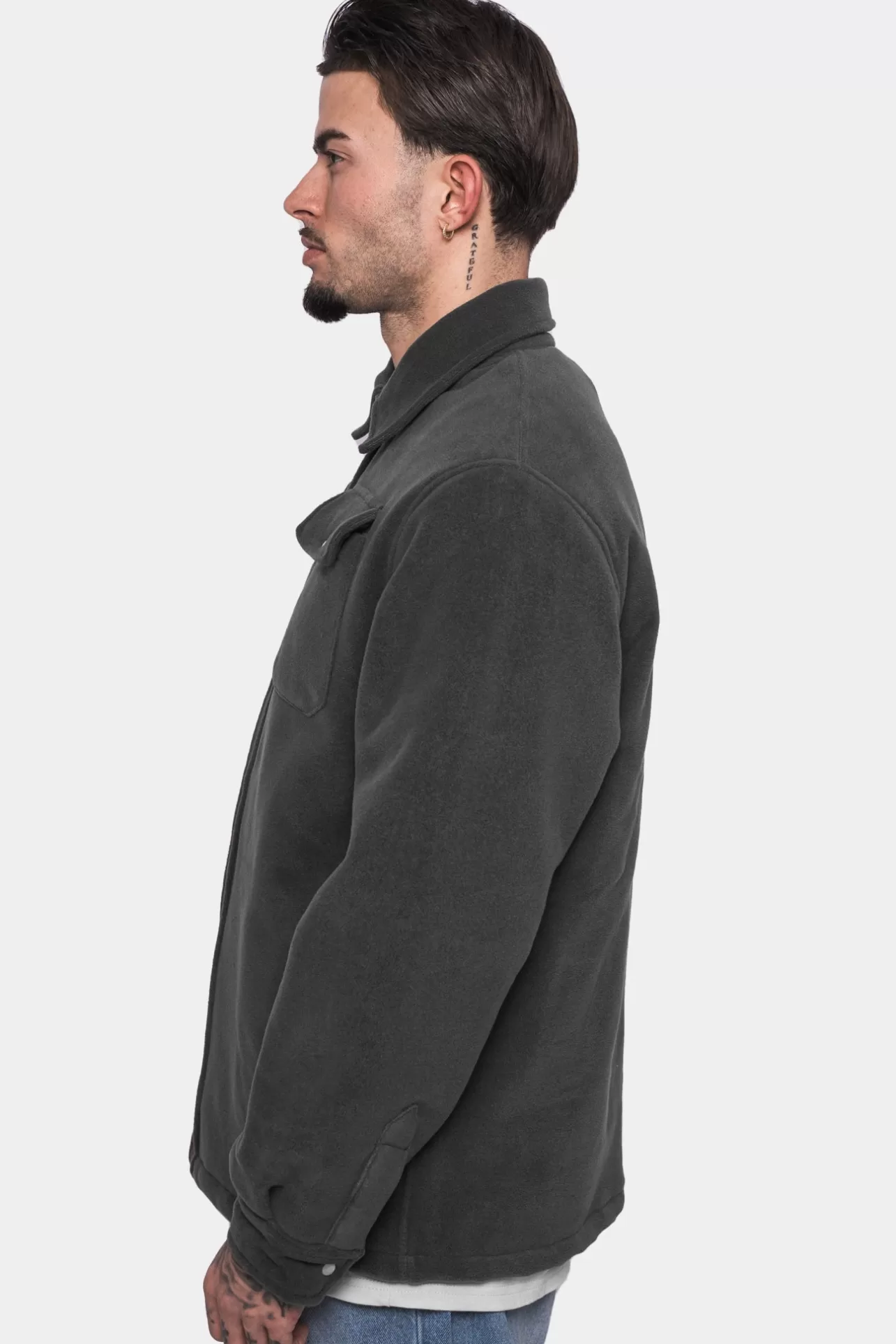 Dropsize HEAVY V2 FLEECE JACKET WASHED GRAY* Jackets