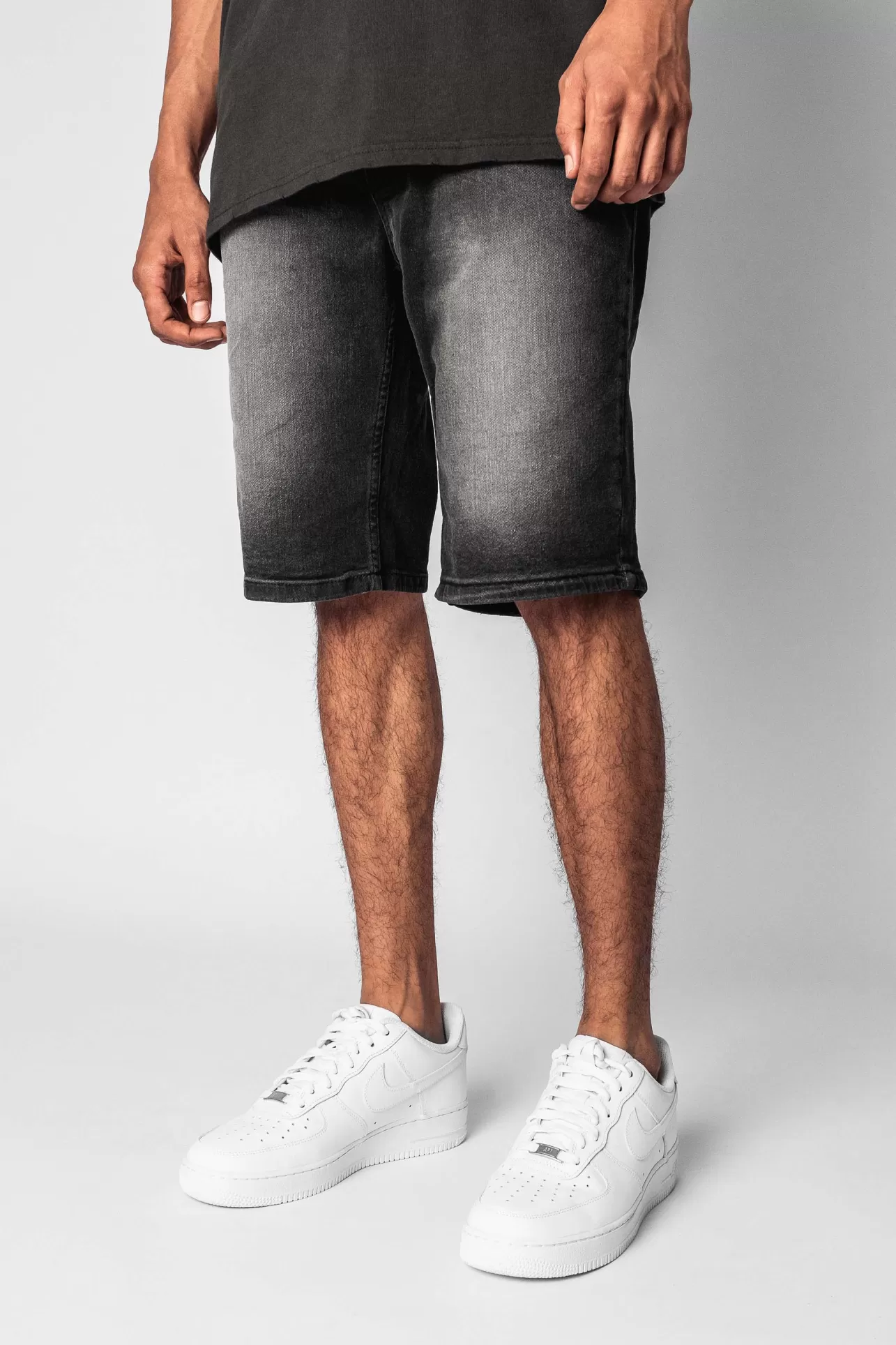 Dropsize JEANS SHORT WASHED BLACK* Shorts
