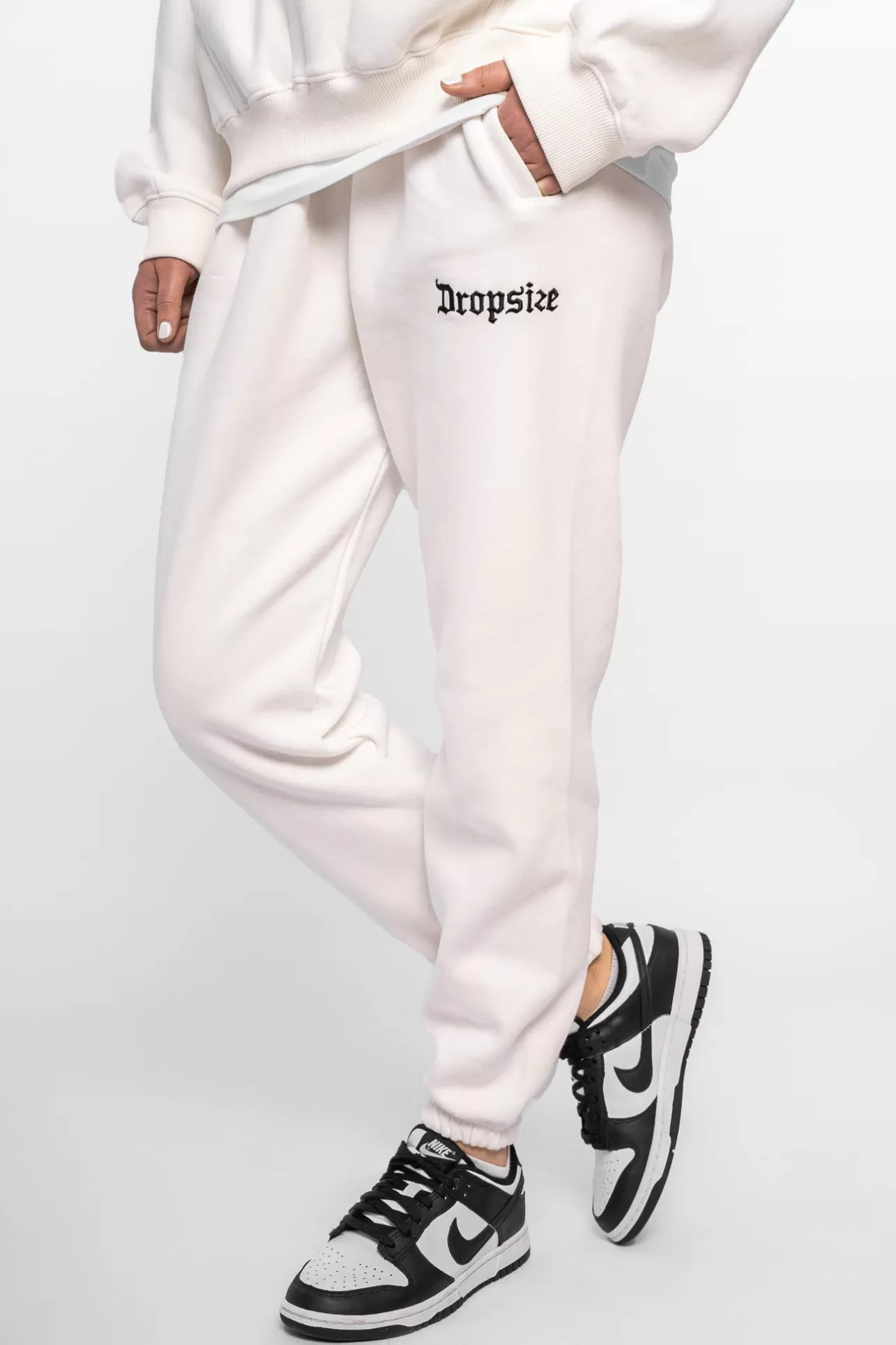 Dropsize LOGO JOGGER CREAM WHITE*Women Women