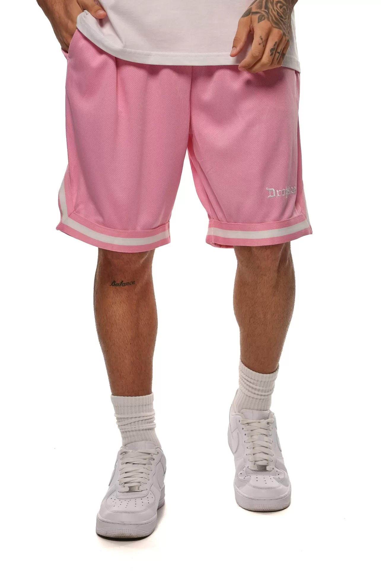 Dropsize LOGO MESH SHORT ROSA* Shorts