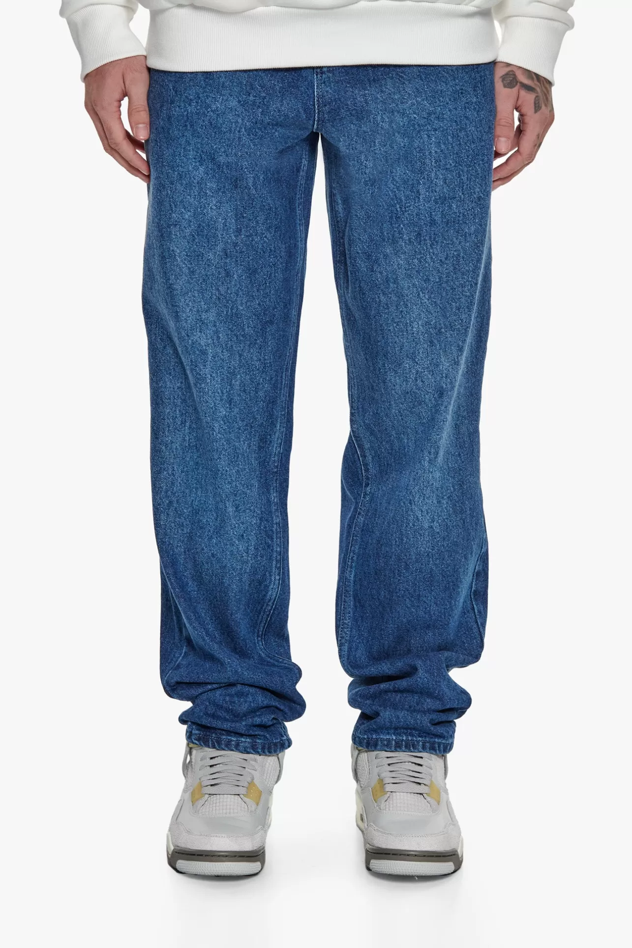 Dropsize LOOSE FIT MONOGRAM JEANS DARK BLUE* Jeans