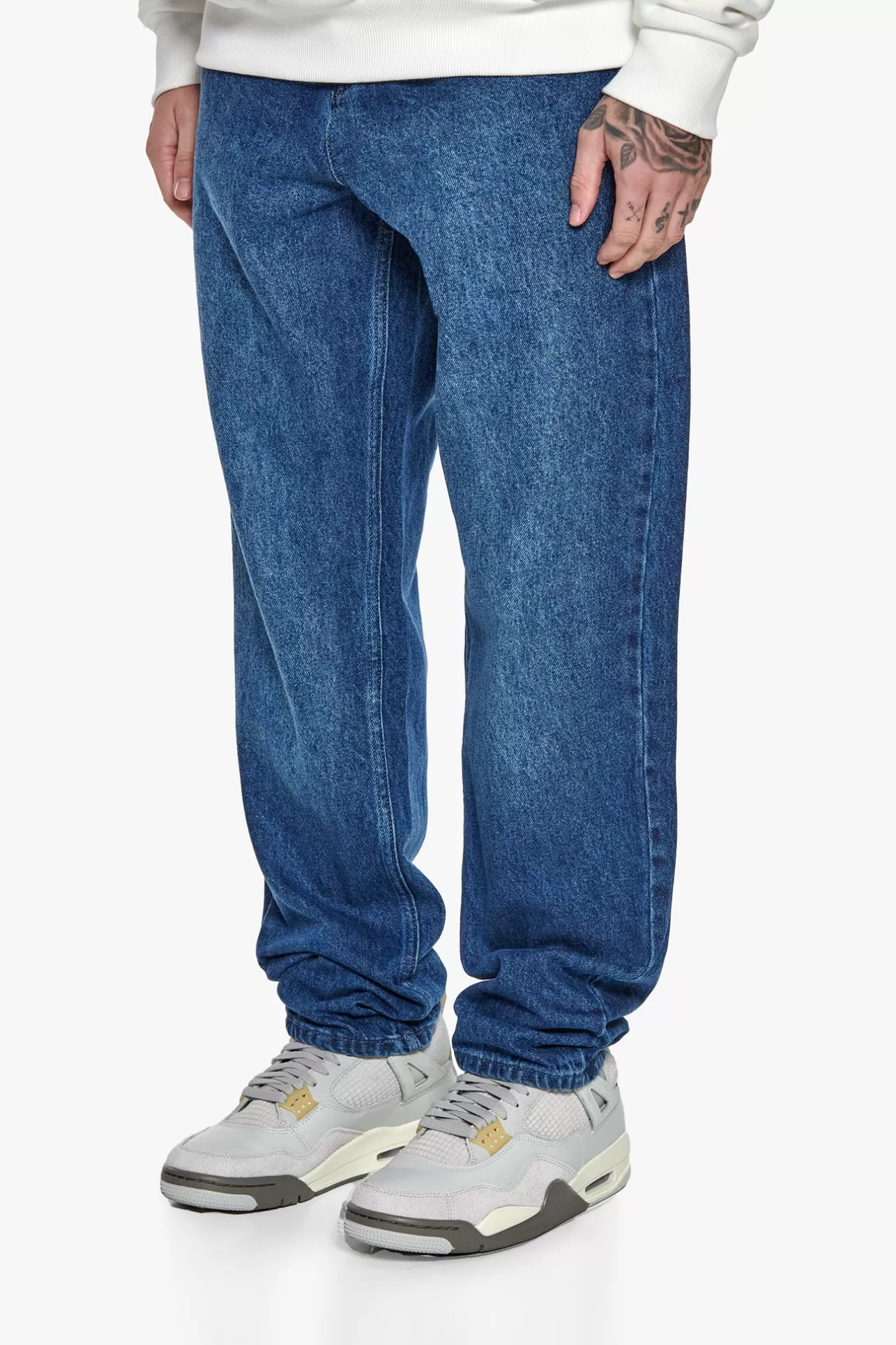 Dropsize LOOSE FIT MONOGRAM JEANS DARK BLUE* Jeans
