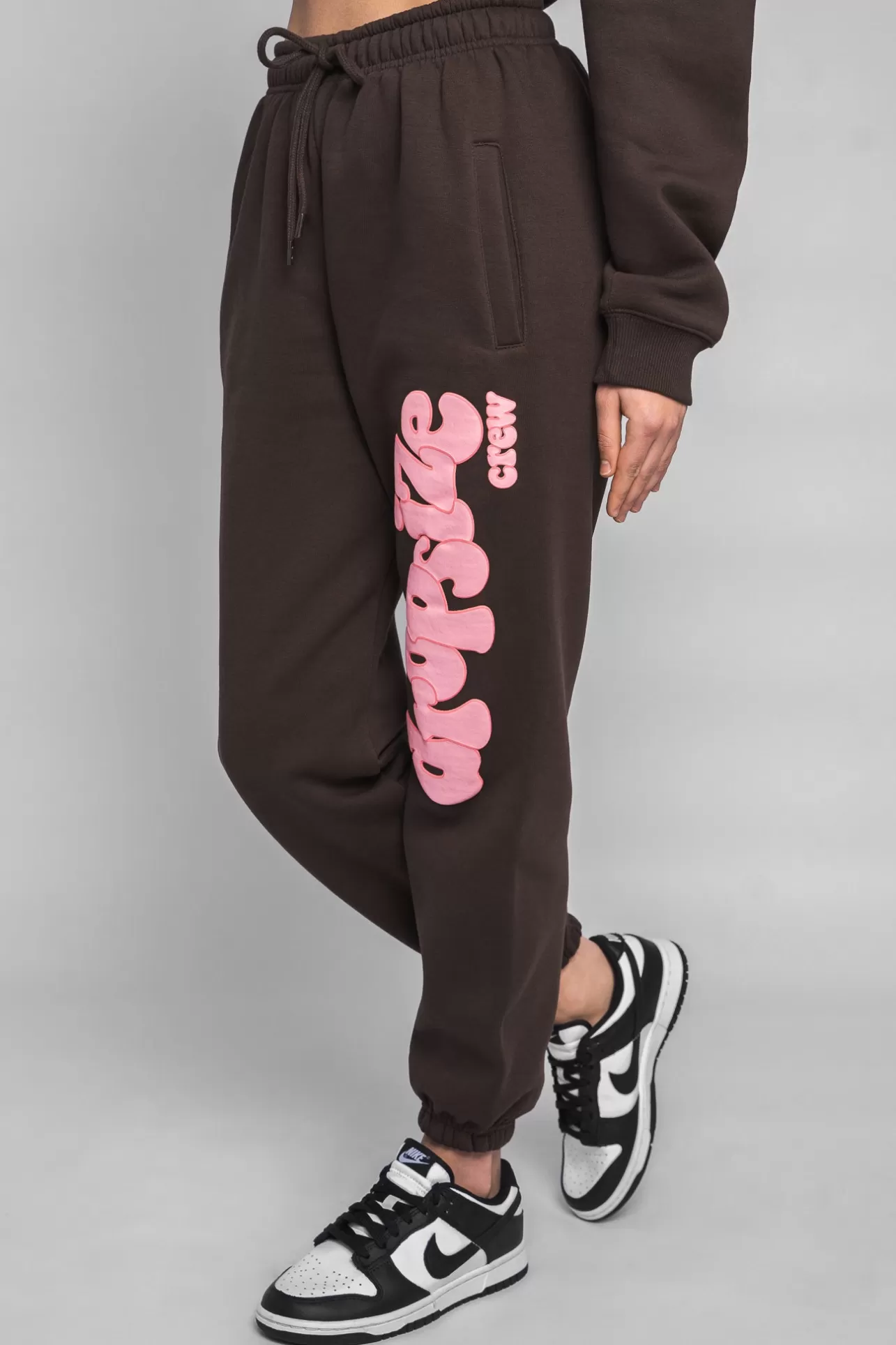 Dropsize PUFFER PRINT JOGGER PINK CHOCOLATE BROWN*Women Women