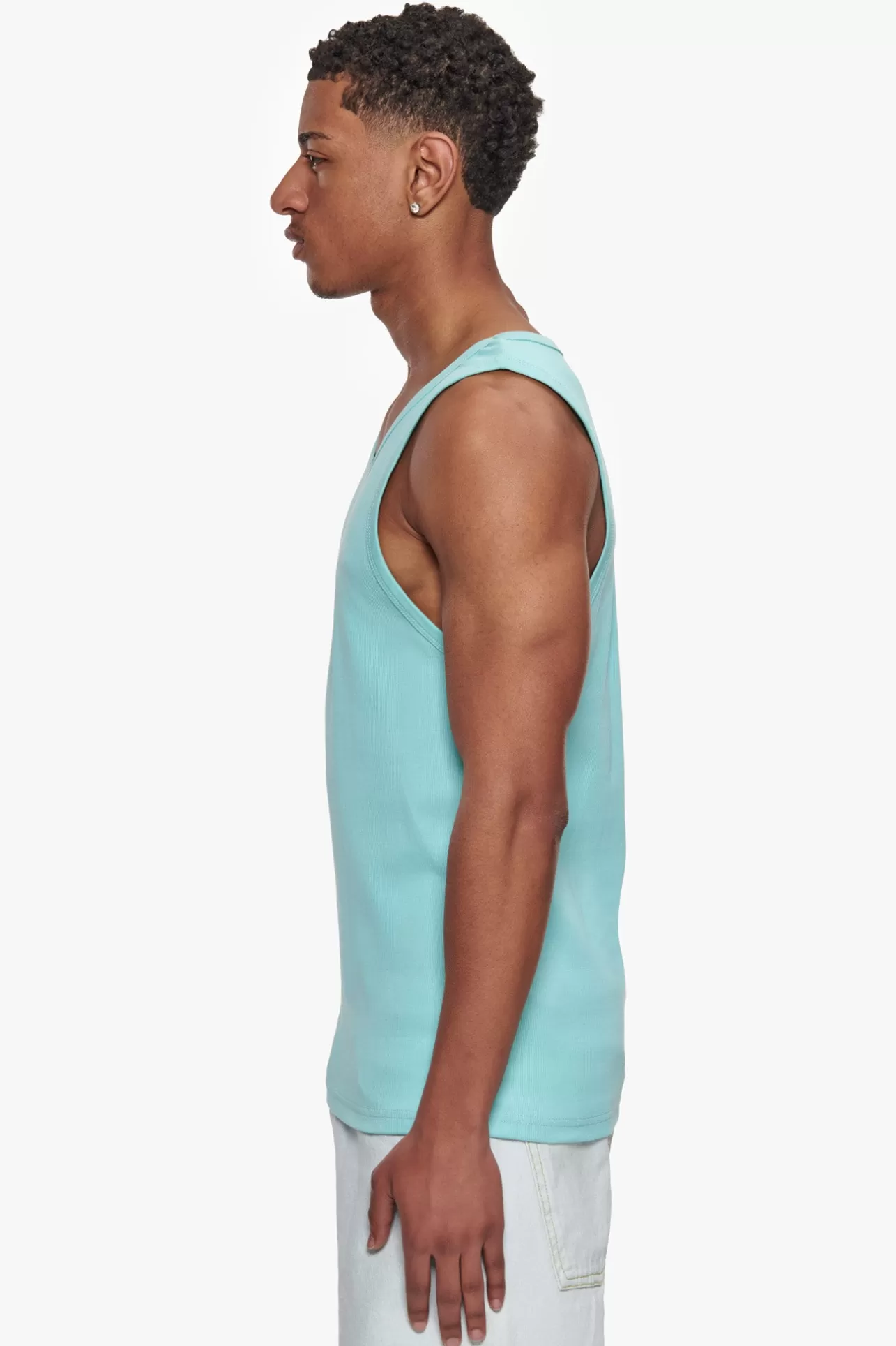 Dropsize RIB TANK TOP TURQUOISE* T Shirt