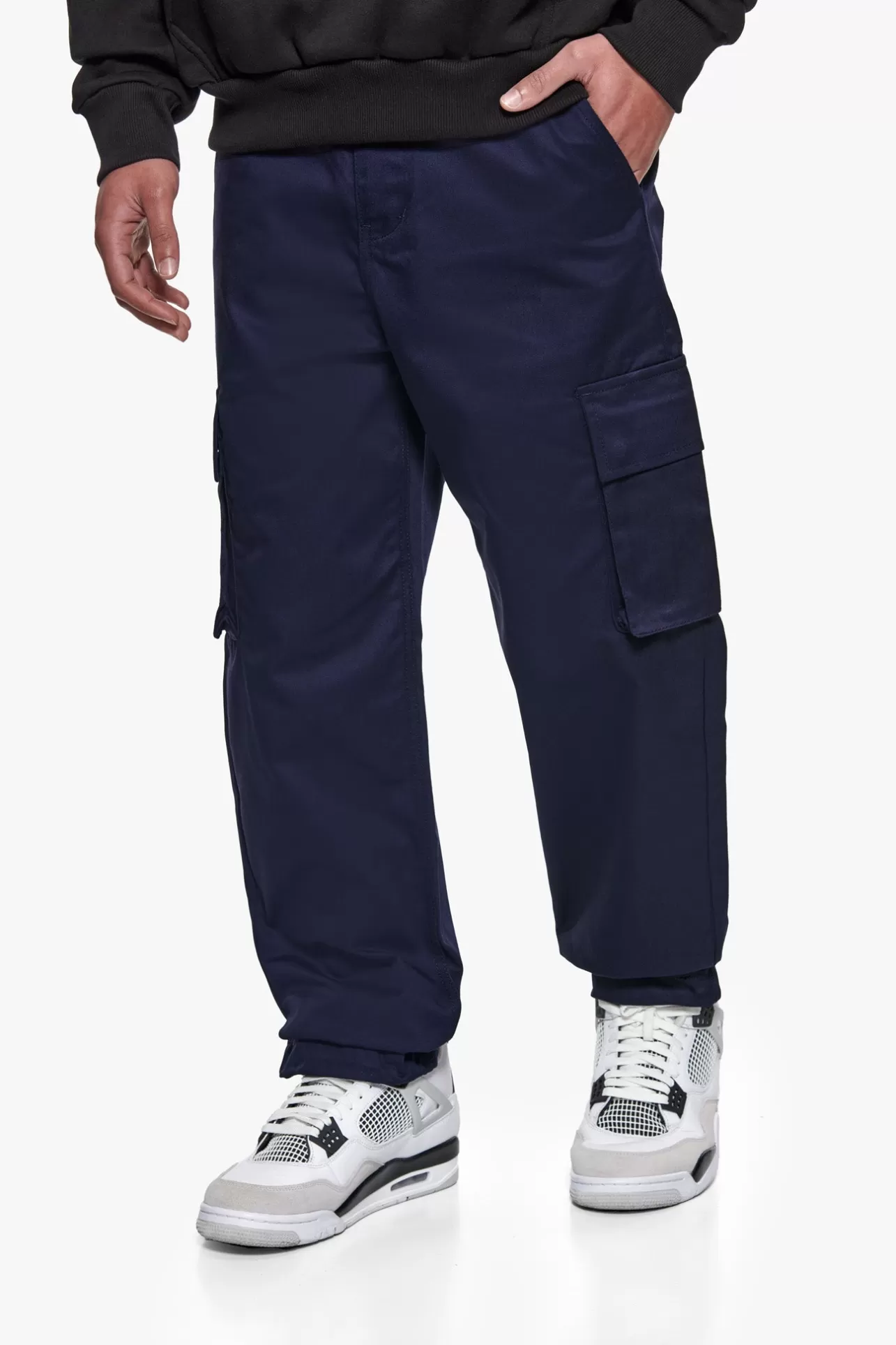 Dropsize SINGLE CARGO POCKET WORK WEAR PANTS NAVY* Cargoes