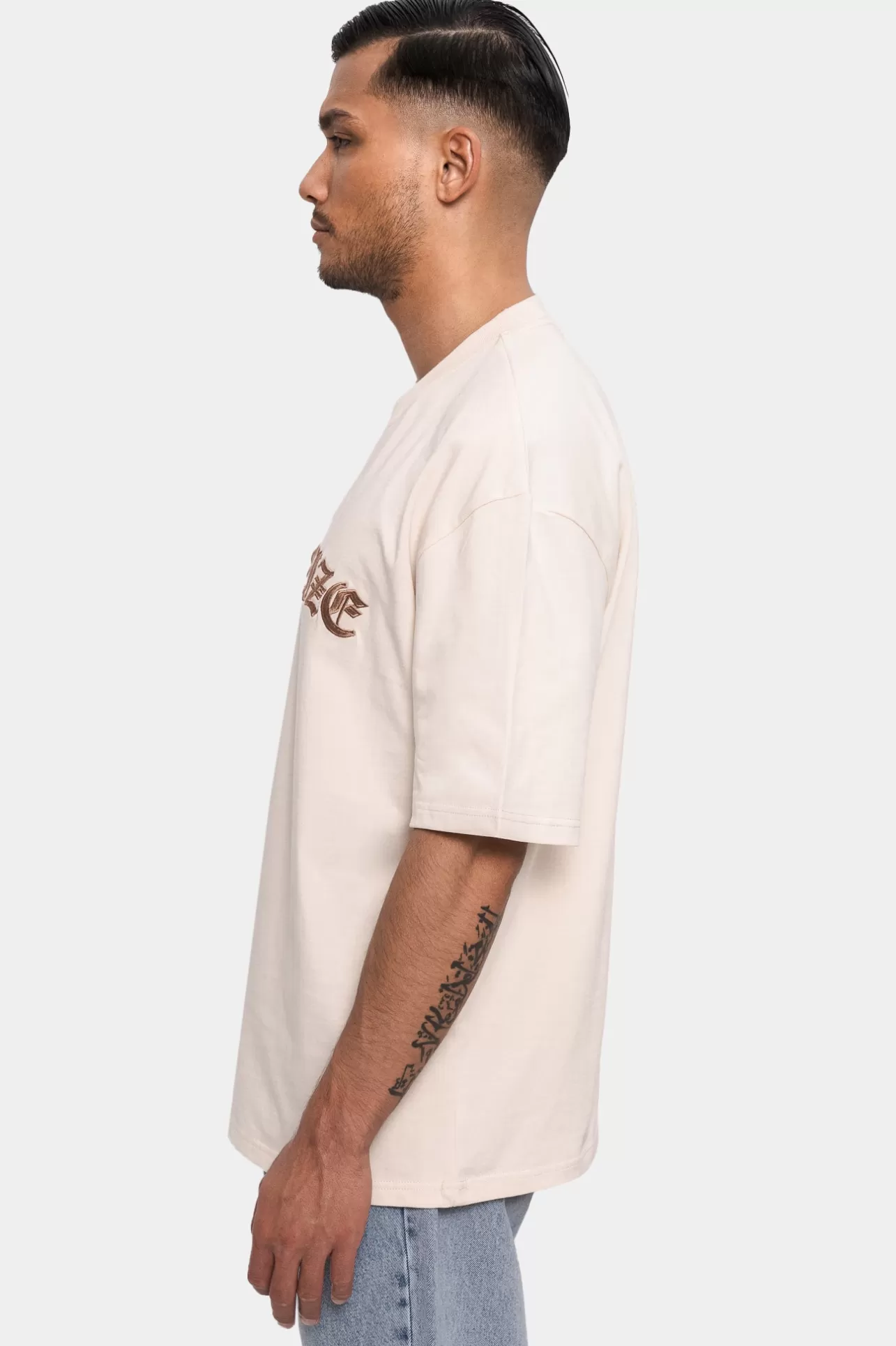 Dropsize SUPER HEAVY FRONT EMBO TSHIRT COCONUT MILK* T Shirt
