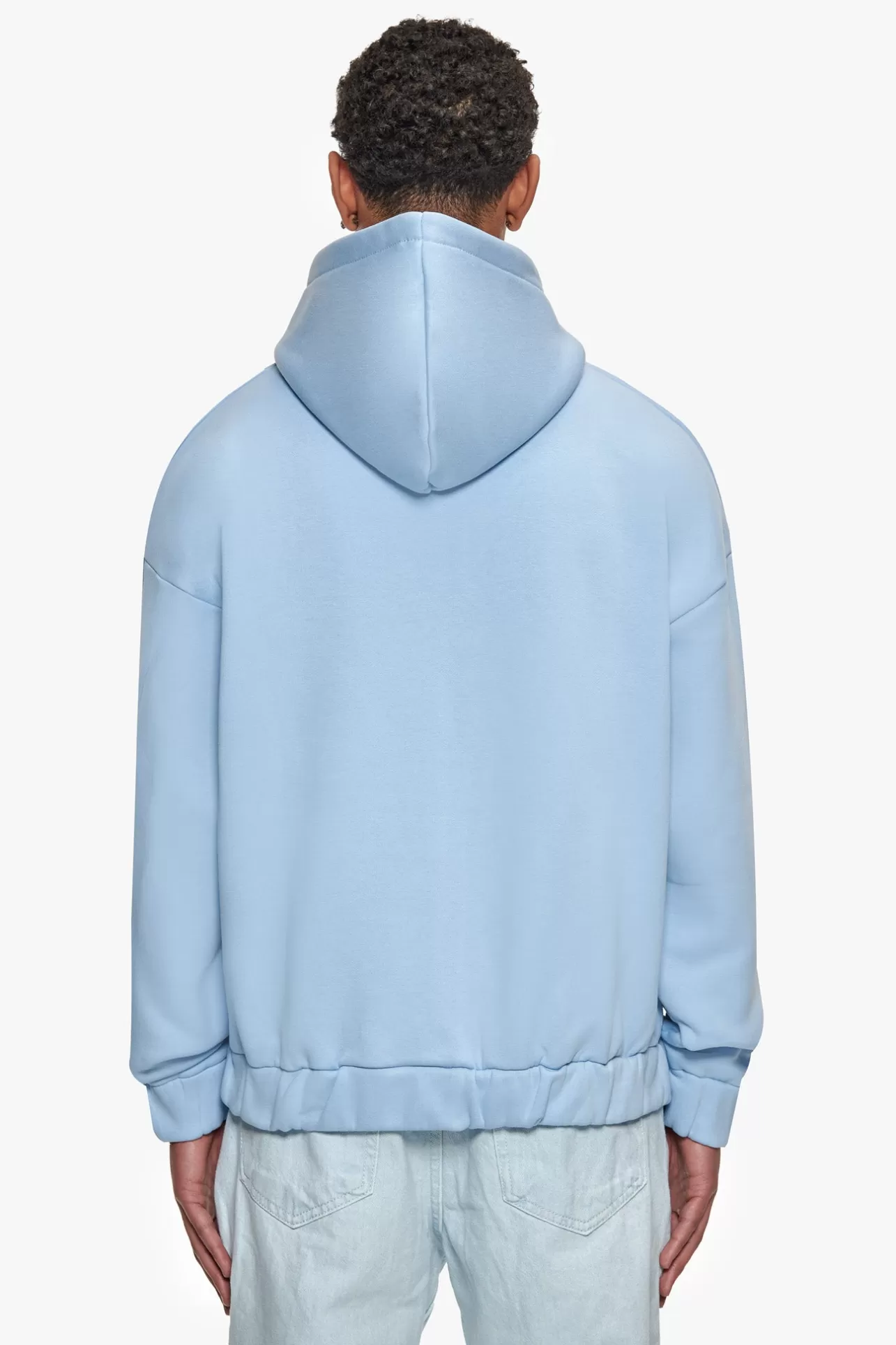 Dropsize SUPER HEAVY OVERSIZED HD PRINT ZIP HOODIE V2 BABY BLUE* Zips