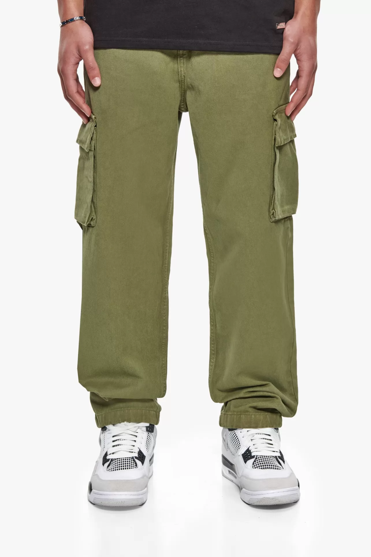 Dropsize V2 CARGO JEANS SINGLE POCKET OLIVE* Cargoes