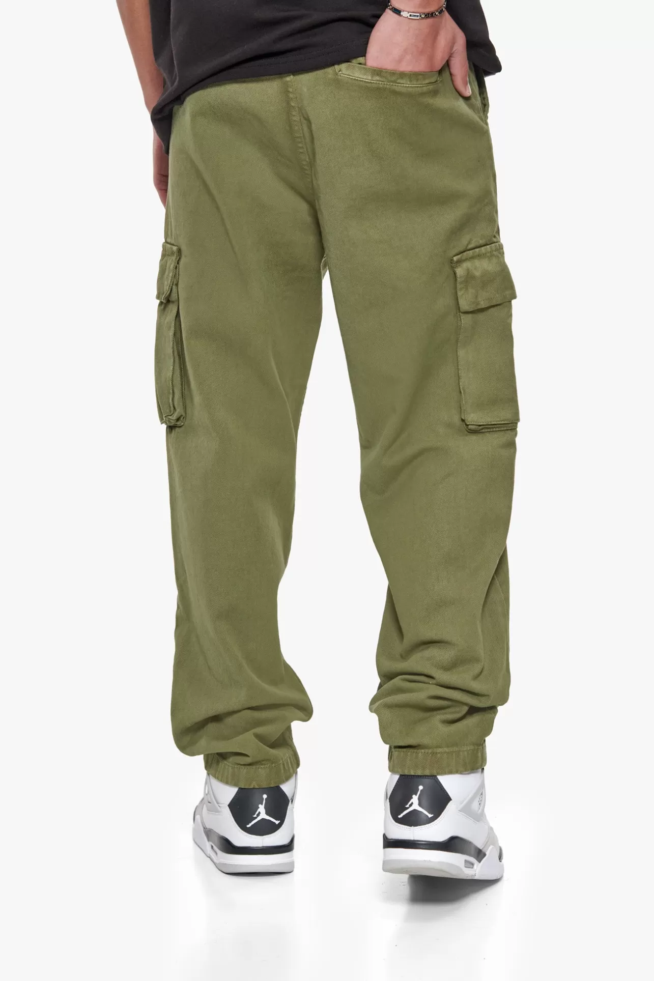 Dropsize V2 CARGO JEANS SINGLE POCKET OLIVE* Cargoes