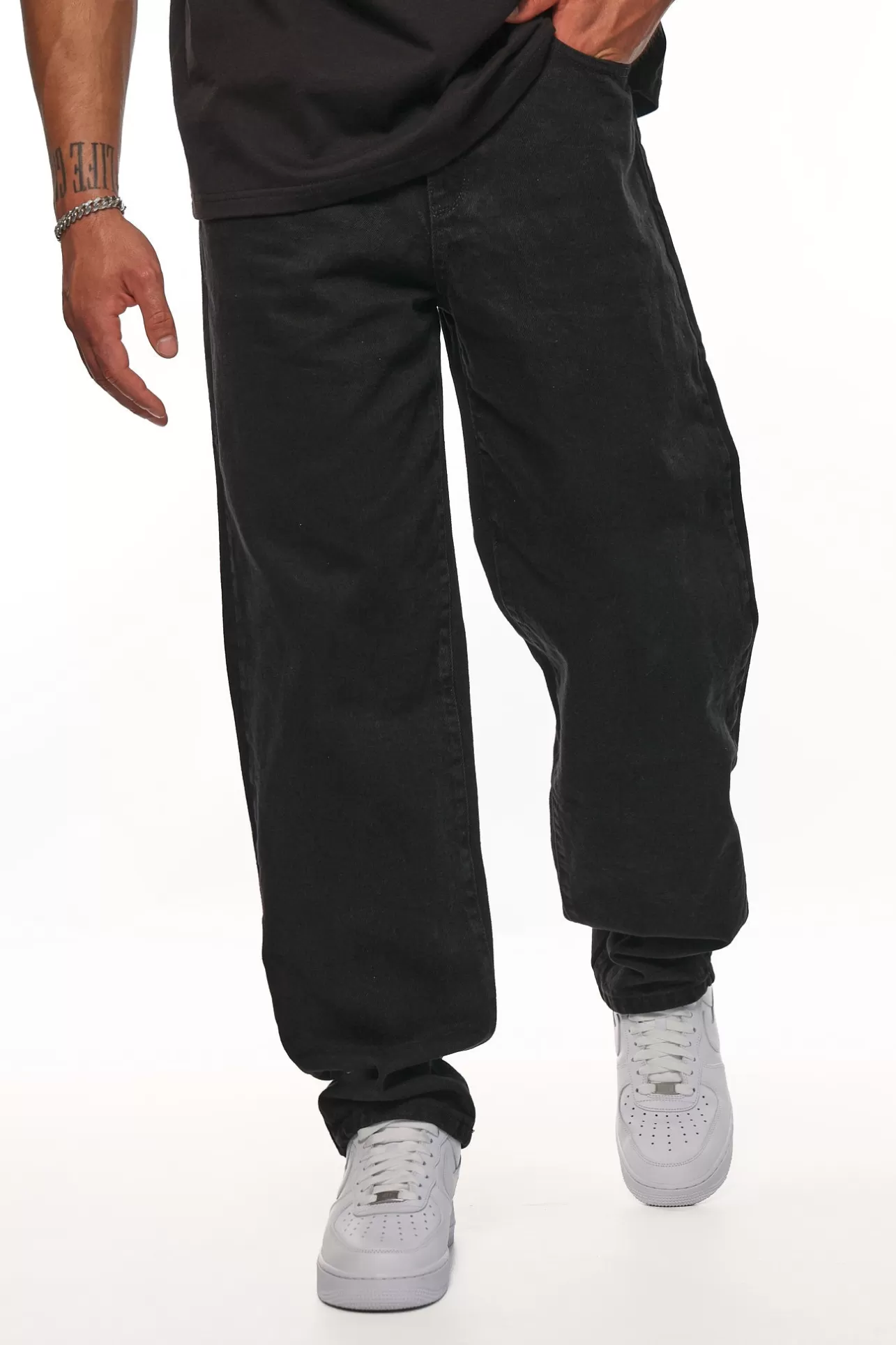 Dropsize V4 LOOSE FIT JEANS BLACK* Jeans