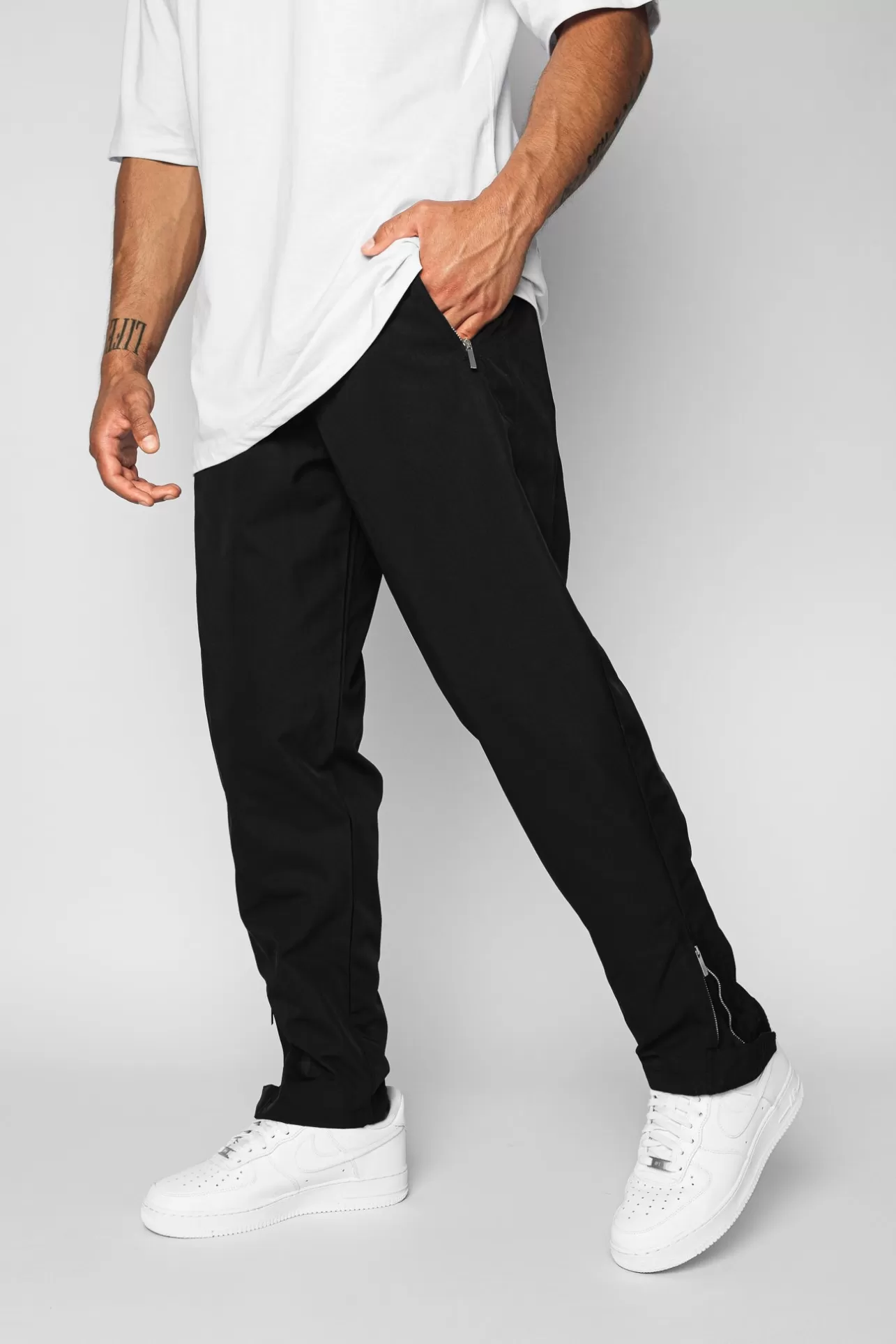 Dropsize WIDE TRACK PANTS BLACK* Jogging